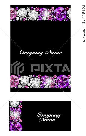 Abstract Luxury Black Diamond Business Card Vector Illustration 15749303