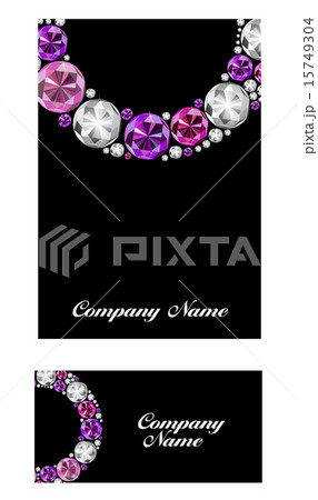 Abstract Luxury Black Diamond Business Card Vector Illustration 15749304