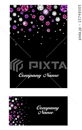Abstract Luxury Black Diamond Business Card Vector Illustration 15749305
