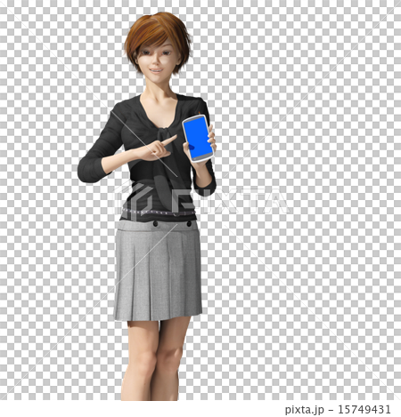 A young woman to book with smartphone A young woman to book with smartphone 15749431