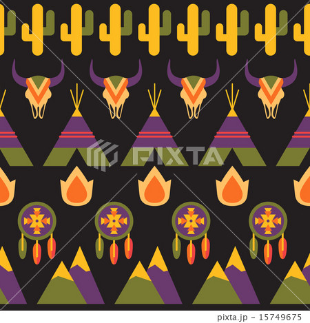 Native american seamless pattern 15749675