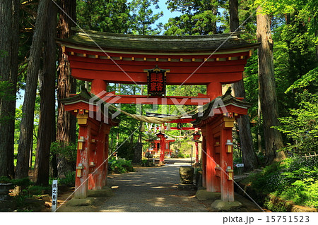 世界遺産　平泉　達谷窟の鳥居 15751523