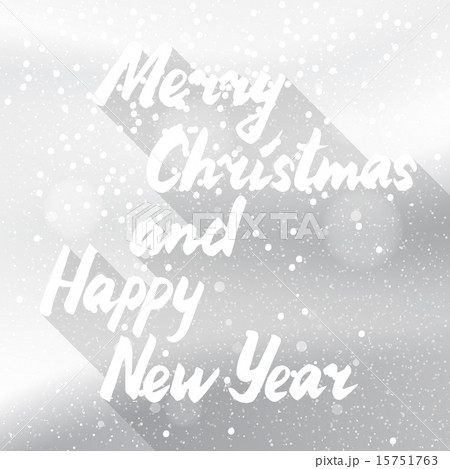 Winter holidays snowy white card 15751763