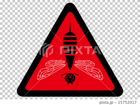 黃蜂警告標誌3紅色 黃蜂警告標誌3紅色 15752017