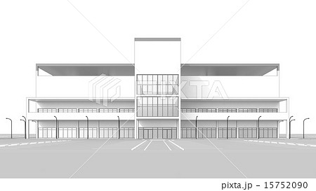 駐車場が空車のショッピングセンター 駐車場が空車のショッピングセンター 15752090