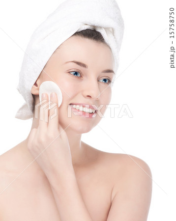 Young woman with perfect health skin of face Young woman with perfect health skin of face 15758750