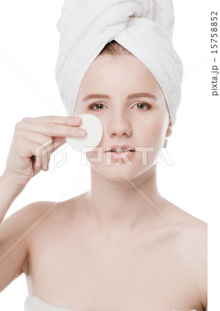 Young woman with perfect health skin of face Young woman with perfect health skin of face 15758852