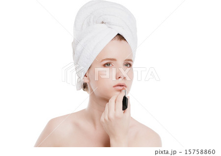 Beautiful woman with lipstick 15758860