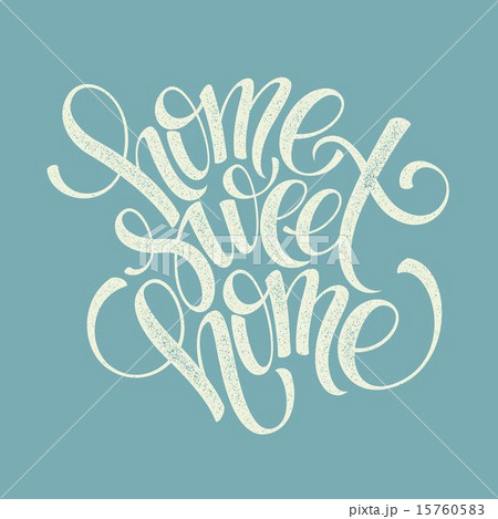 home sweet home hand lettering, vector home sweet home hand lettering, vector 15760583