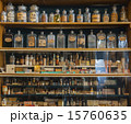 Empty scent bottles in old pharmacy 15760635