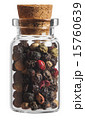 mix pepper spice in a little bottle isolated 15760639