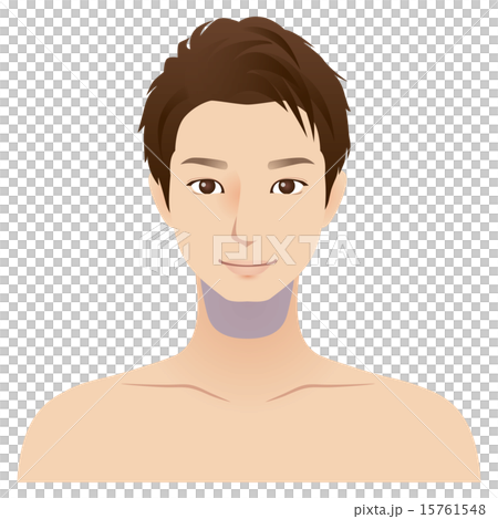 男性 顔 脱毛箇所 あご下 男性 顔 脱毛箇所 あご下 15761548