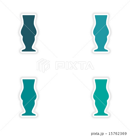 assembly realistic sticker design on paper drinks assembly realistic sticker design on paper drinks 15762369