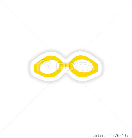 icon sticker realistic design on paper scuba mask icon sticker realistic design on paper scuba mask 15762537