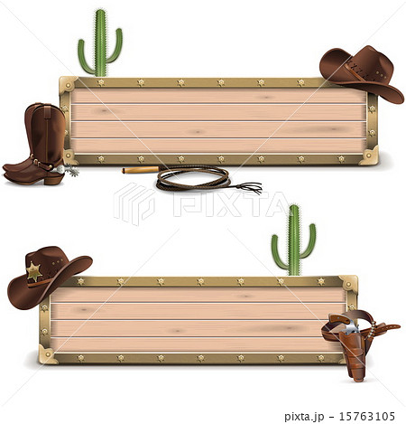 Vector Cowboy Signboards Vector Cowboy Signboards 15763105