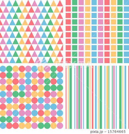 four abstract pastel seamless simple pattern 15764665