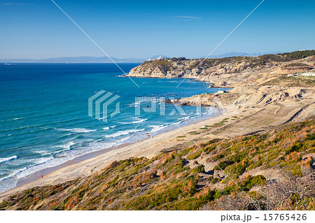 Summer landscape of Gibraltar strait, Morocco 15765426