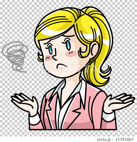 外国人／女性／表情 15765867