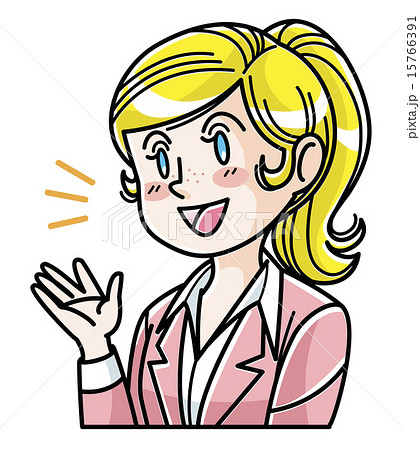 外国人／女性／表情 15766391