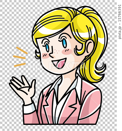 外国人／女性／表情 15766391