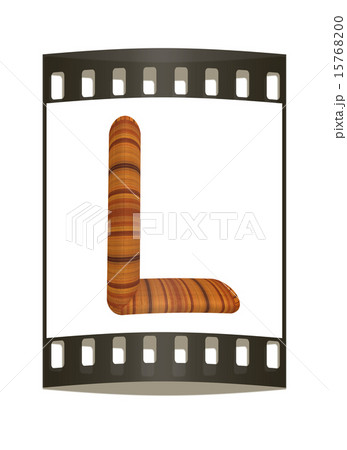 Wooden Alphabet. Letter "L". The film strip 15768200