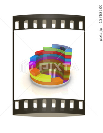 Abstract colorful structure. The film strip 15768230