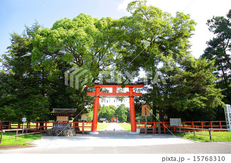 夏の上賀茂神社、一ノ鳥居 夏の上賀茂神社、一ノ鳥居 15768310
