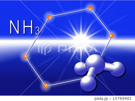 アンモニア結晶構造のイラスト素材