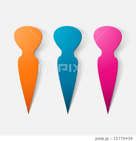 Paper clipped sticker: vegetable carrot 15770439