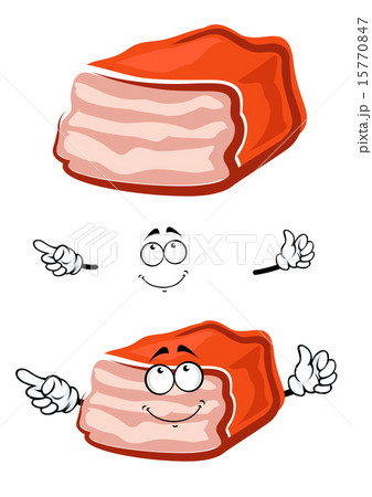 Meat loaf cartoon character with roasted crust Meat loaf cartoon character with roasted crust 15770847