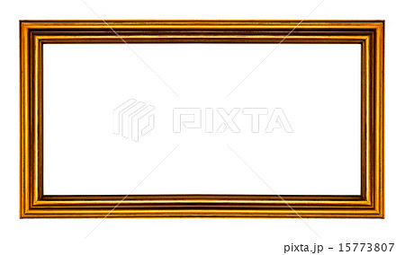 golden frame isolated 15773807