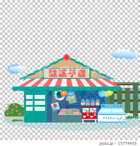 糖果店，昭和的懷舊夏日風景 15774458
