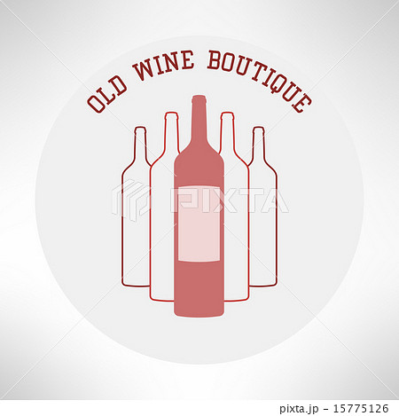 Old wine boutique shop icon flat design. Vector Old wine boutique shop icon flat design. Vector 15775126