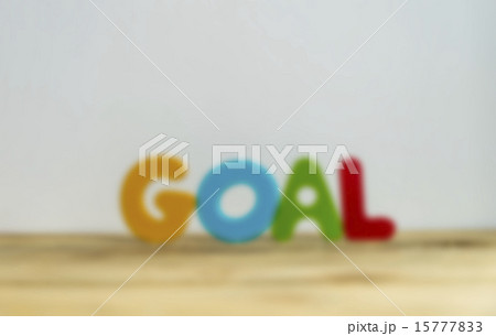 Colorful wooden word Goal with white background Colorful wooden word Goal with white background 15777833