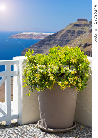 Balcony with a beautiful view, Santorini 15780246