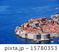 ドブロブニク旧市街と青い海の風景（ヨーロッパ・背景素材・景観） 15780353