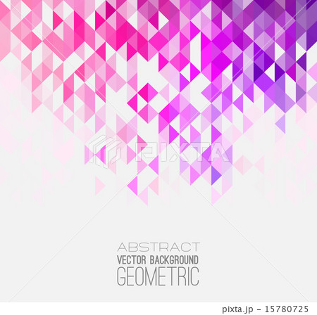 Abstract color triangles poster.  15780725