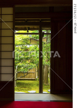茶室から庭 15781512