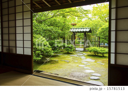 茶室から庭を望む 茶室から庭を望む 15781513
