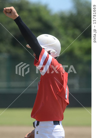 野球　ガッツポーズ　 15781669