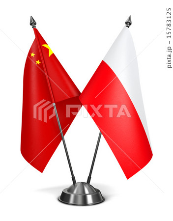 China and Poland - Miniature Flags. China and Poland - Miniature Flags. 15783125