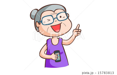 granny like smart phone vector illustration granny like smart phone vector illustration 15783813