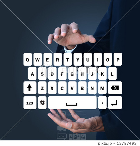 Man showing computer keys 15787495