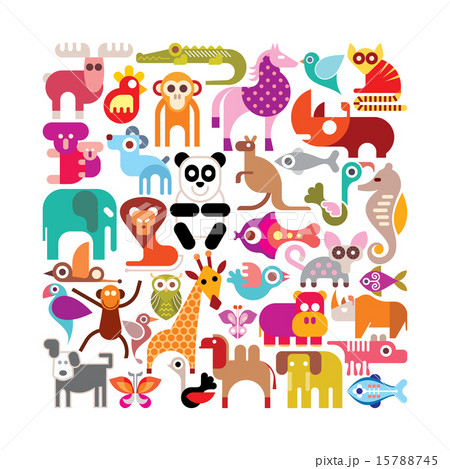 Animals, birds and fishes 15788745