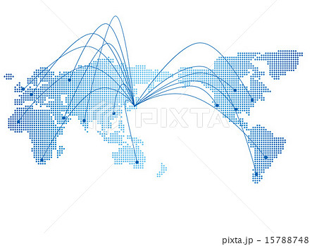 japan map network Vector japan map network Vector 15788748
