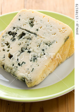 blue cheese on plate blue cheese on plate 15789179