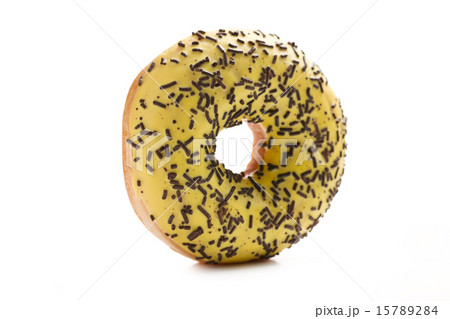 sweet doughnut on white sweet doughnut on white 15789284