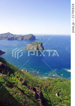 父島の三日月山　展望台（ウェザーステーション）周辺の風景 15790838