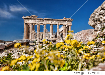 Parthenon temple on the Acropolis in Athens,Greece 15791006