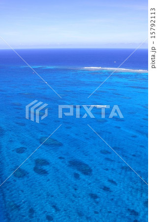 南の島サイパン島沖の美しいラグーン 15792113